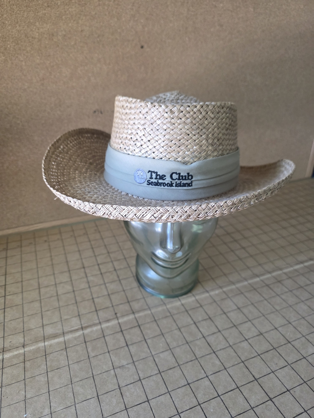 Ashworth Straw Hat L/XL  Seabrook Island Club Golf Resort Sun Hat Coastal